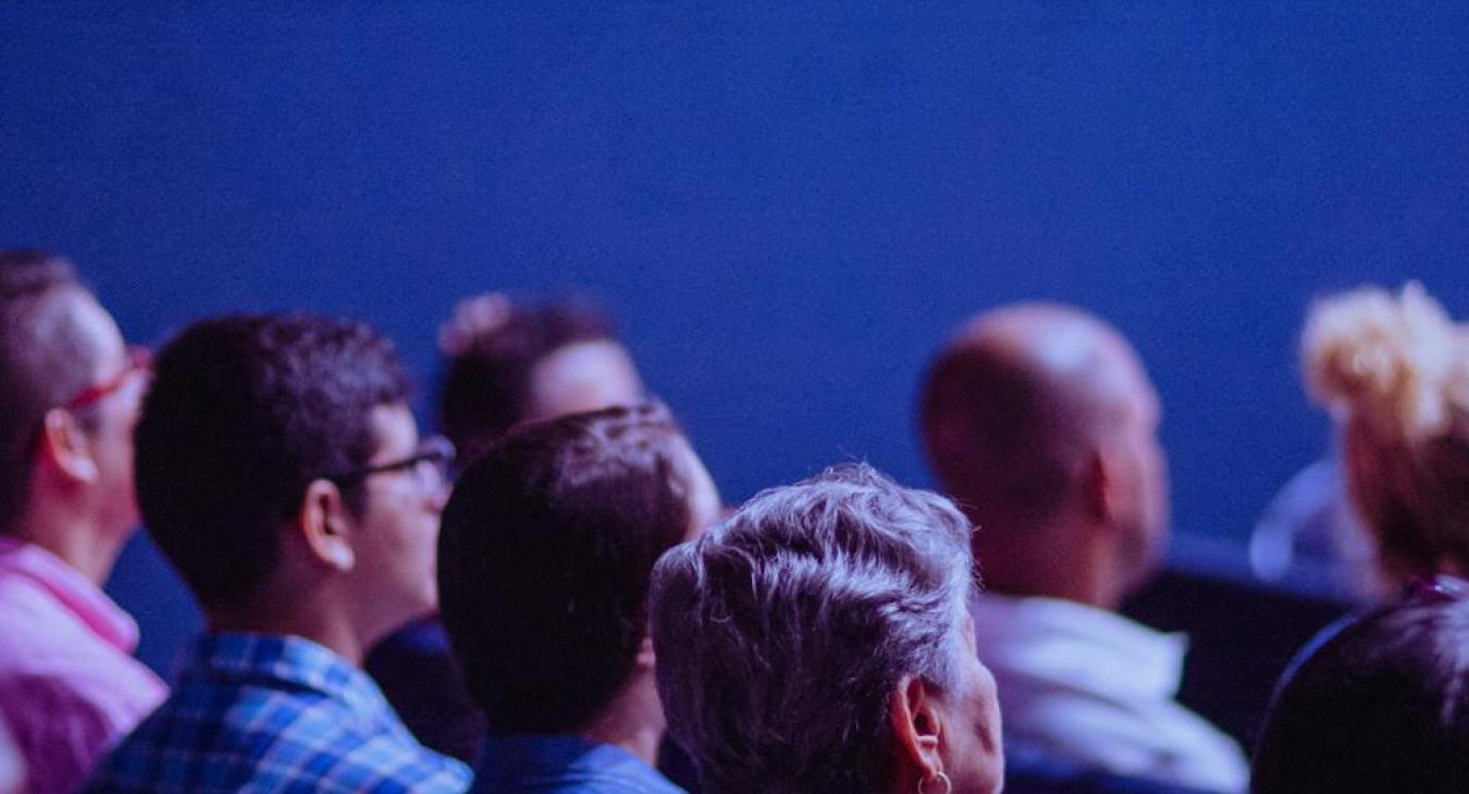 Crowd sitting at event